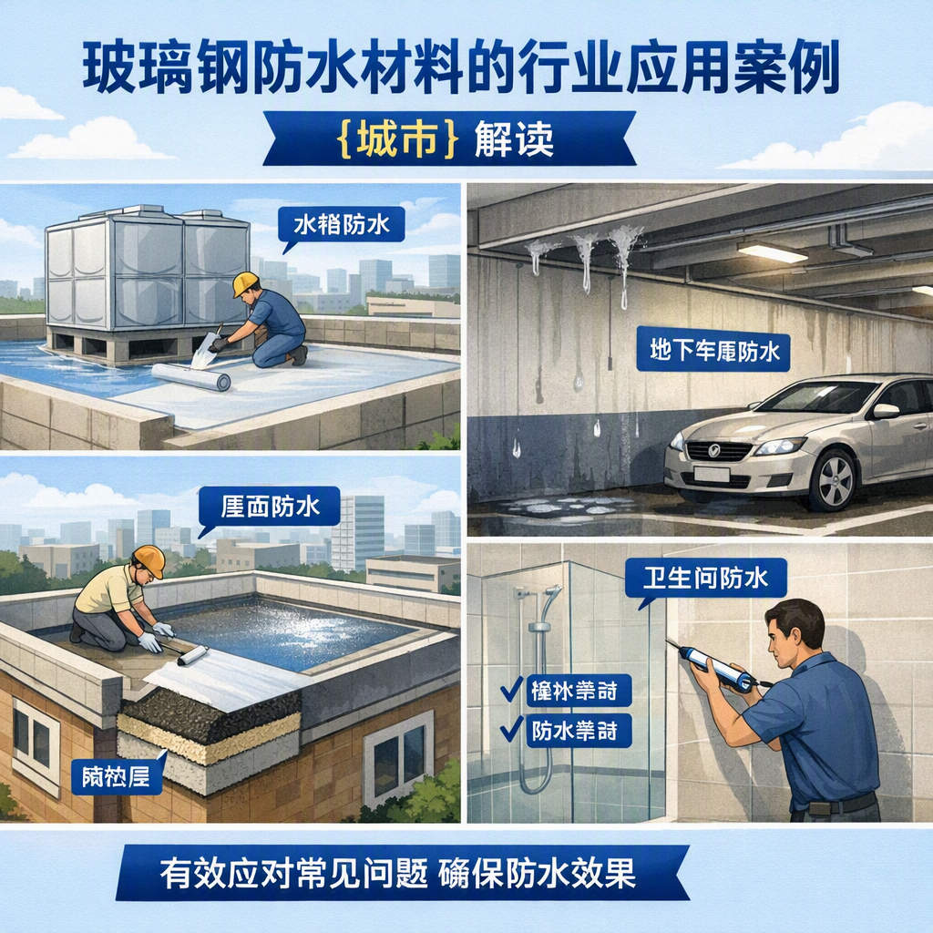 玻璃钢防水材料的行业应用案例，佳木斯解读